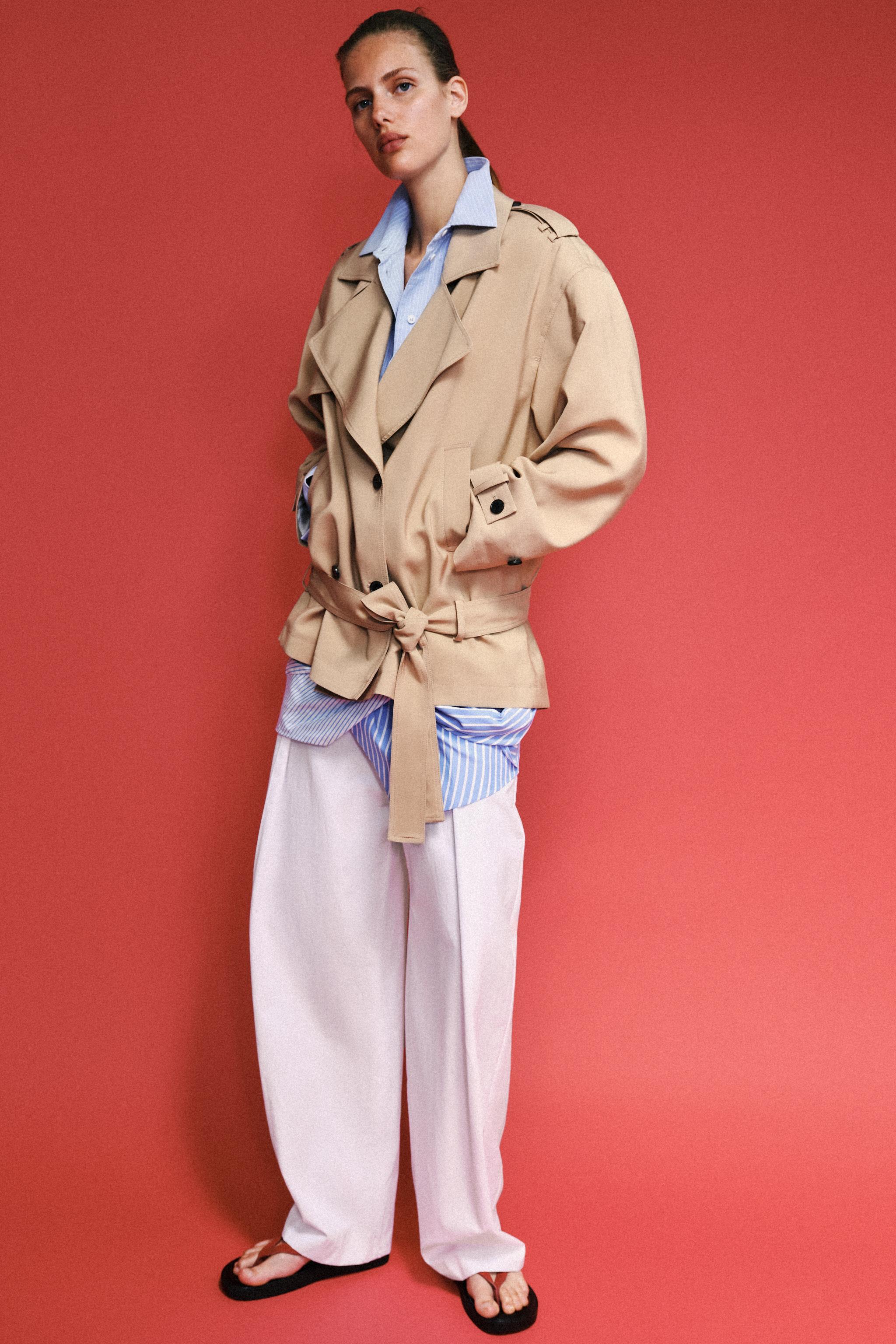 BLOUSON TRENCH AVEC CEINTURE